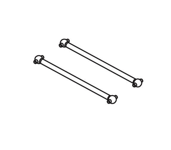 2PCS Hintere Antriebswelle für Absima CR1.8 Yucatan 1/8