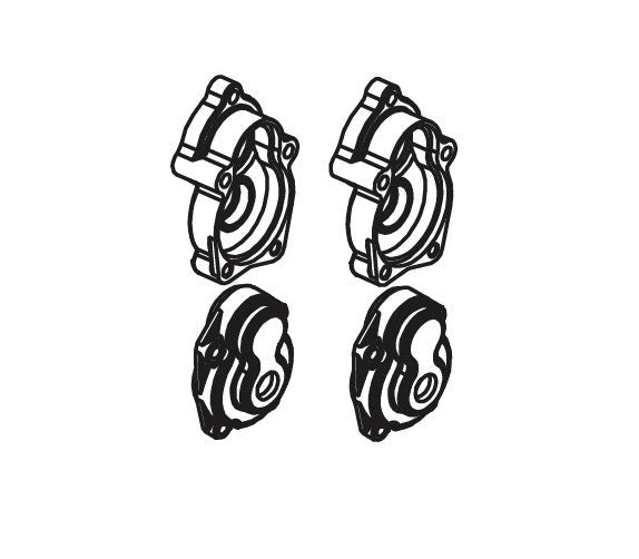 Rear Hubs for Absima CR1.8 1/8