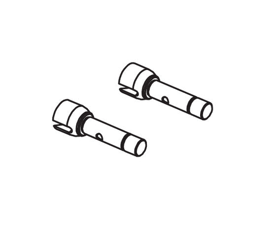 2PCS Rear Wheel Axle for Absima CR3.4eco 1/10