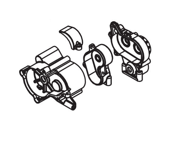 Reduction Gearbox for Absima CR3.4eco 1/10