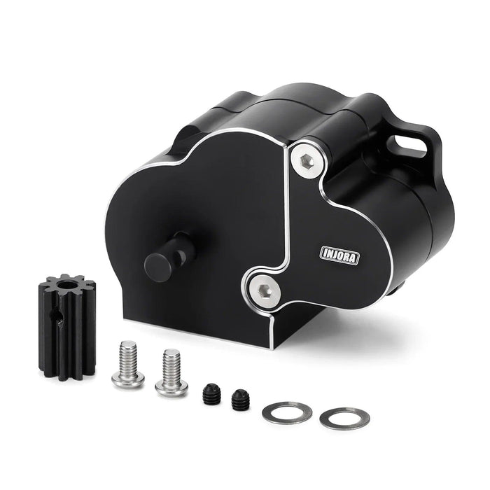 INJORA LCG Transmission Complete Gearbox with Cover for SCX10 SCX10 II 1/10