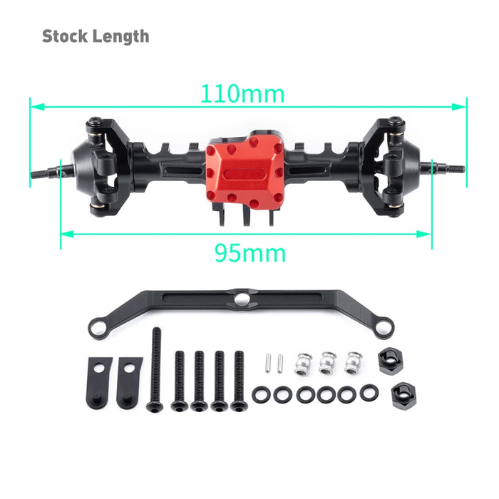 Extended / Stock Front Rear Complete Axle for Traxxas TRX-4M 1/18 (Alu)