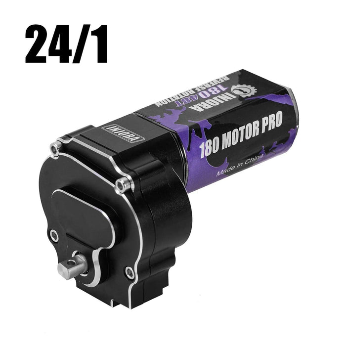 INJORA Transmission complète avec moteur brossé 180 48T pour Redcat Ascent-18 1/18 (Aluminium)