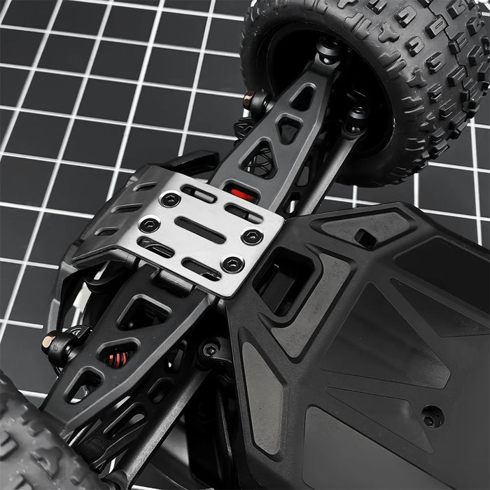 Front & Rear Chassis Armor Protector for Arrma Granite Grom 1/18 (RVS)