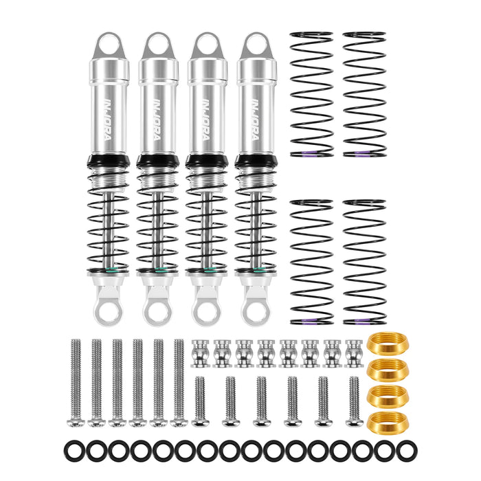 INJORA LS 59mm/55mm Oil Shocks for Traxxas TRX4M 1/18 (Alu)