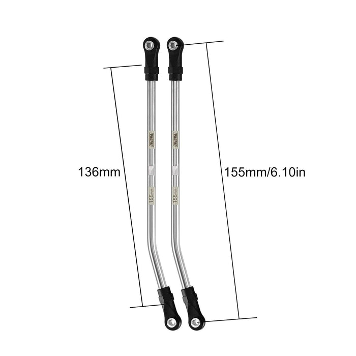 Liens à haute garde au sol INJORA avec embouts à rotule pour voiture crawler 1/10