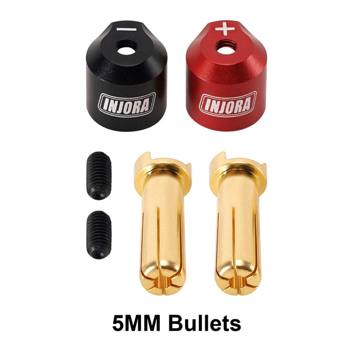 Poignées de prise à fiche bullet dissipateur de chaleur INJORA avec bullets 4mm 5mm