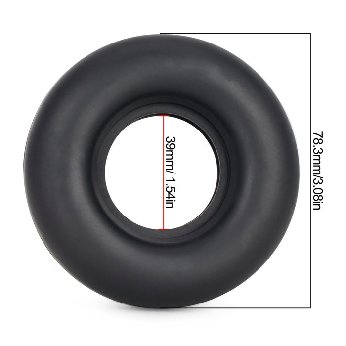 4PCS Rubber Tires w/ Pre-Installed Silencing Sponges for Tamiya 1/10