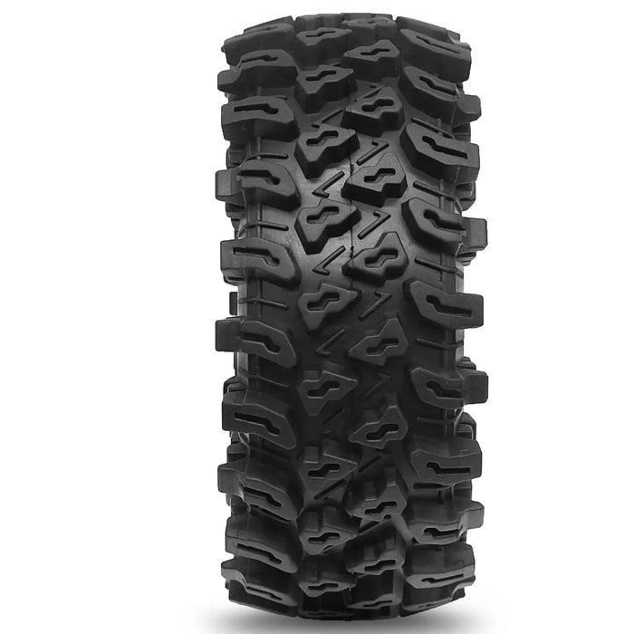 4PCS 2.2" 136x55mm 1/10 Crawler Beadlock Wheels Set (Metal, Rubber)