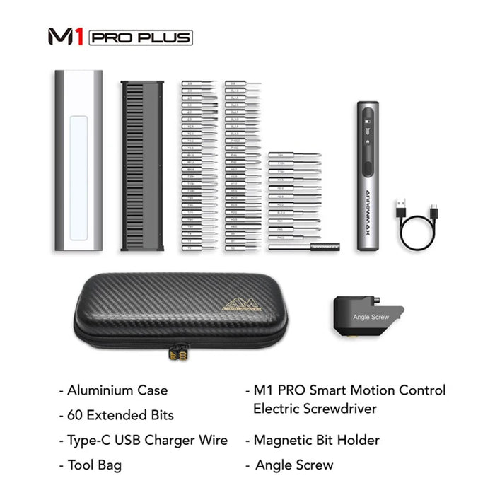 ARROWMAX M1 Pro Rechargeable Cordless Smart Electric Screwdrivers Set