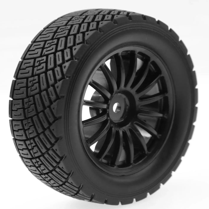 4PCS 80x30mm 1/10 Rally Wheels Set (Metal, Rubber)