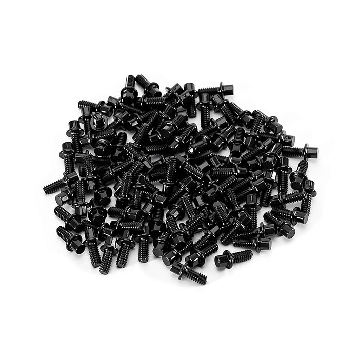 INJORA 100PCS 1.0" Wheels Beadlock M1.4 Screws Set (Black, Gold)