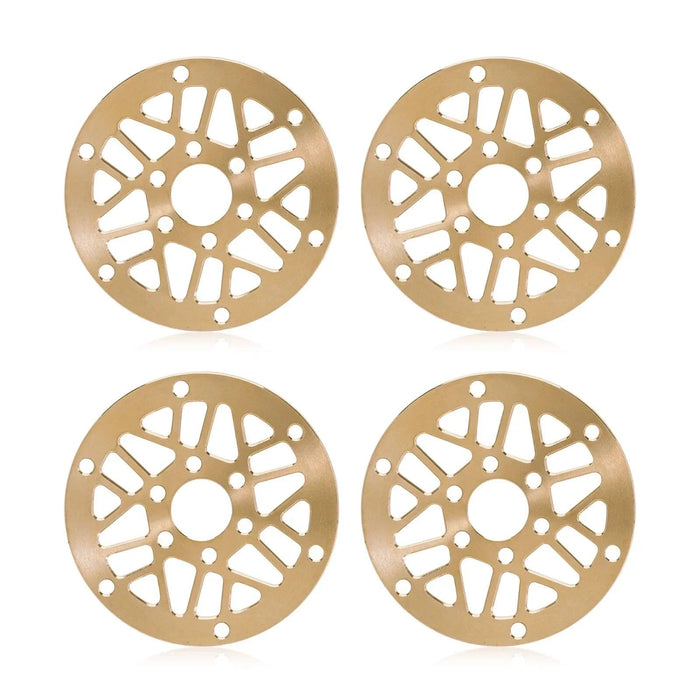 INJORA 1.3" ModuWheel 1/24 1/18 Crawler Wheel Faces (Brass)