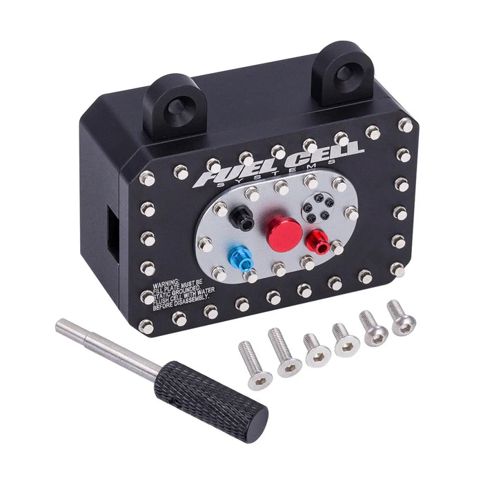 Receiver Box/Electric Box/Fuel Tank for Axial SCX10 PRO RR10 Capra 1/10 (Alu)