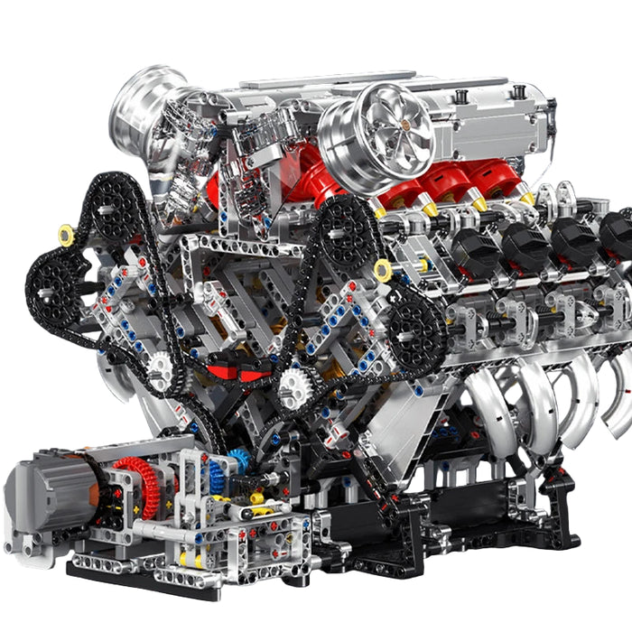 Mould King 10219 F488 Supercar V8 Engine Building Blocks (2718 Pieces)