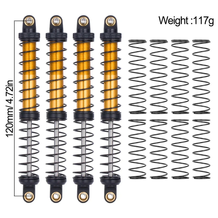 70mm-120mm Shock Absorber for Axial, Traxxas 1/10 (RVS)