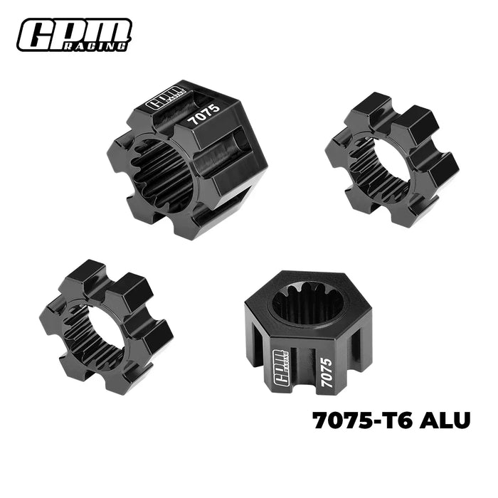 GPM 24mm Wheel Hex Hubs for Traxxas Funco 1/6 (Alu)