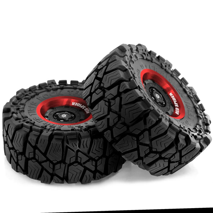 4PCS 1.9" 115x50mm 1/10 Crawler Beadlock Wheels Set (Metal, Rubber)