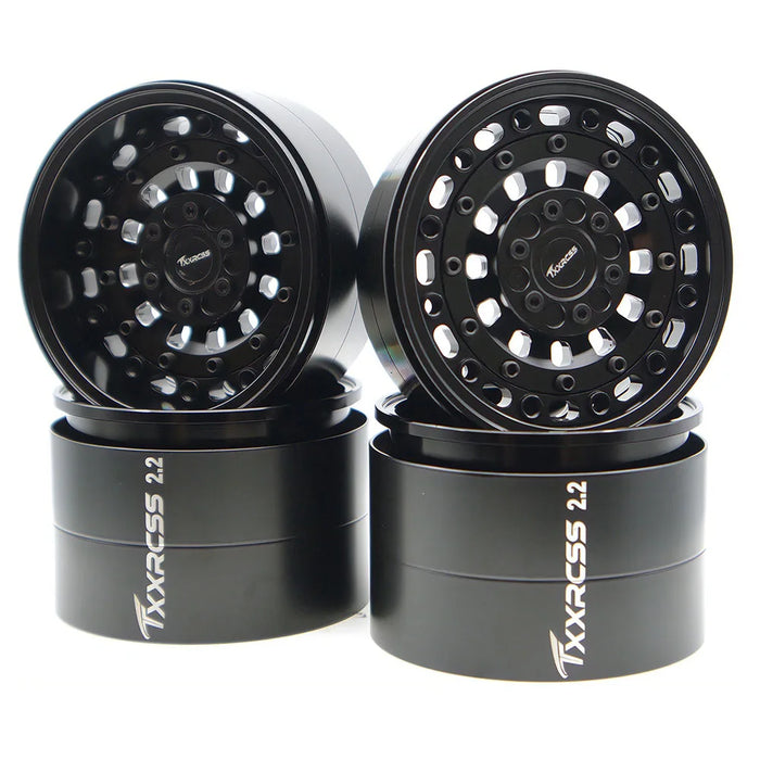 TxxRcss 4PCS 2.2" 61.5x40mm Beadlock Wheel Rims 1/10 (Alu)