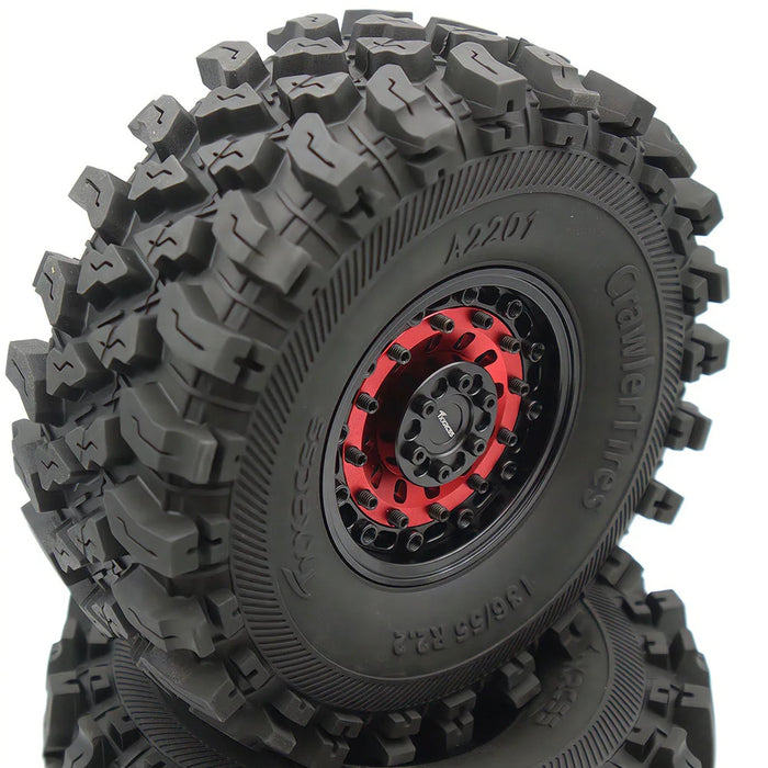 TxxRcss 4PCS 2.2" 136x55mm Beadlock Wheel Set 1/10 (Alu)