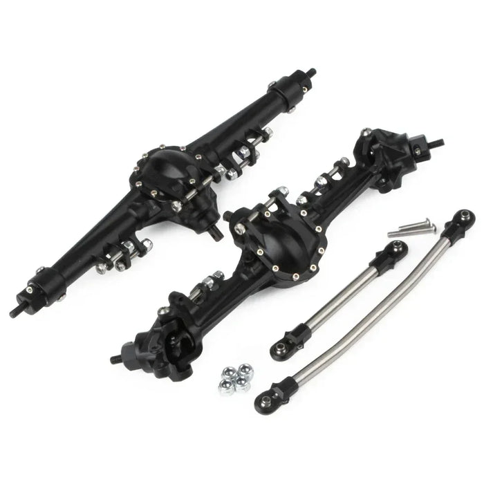 Front Rear Axle w/Optional Bevel Gear SOA Mount for Axial SCX10 II 1/10 (Alu)