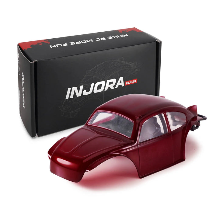 INJORA BUG24 Karosserie mit Überrollkäfig für Axial SCX24 C10 JLU Bronco 1/24