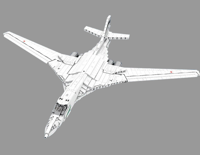 Reobrix 33036 TU-160 Avion de Bombardement Stratégique Modèle de Blocs de Construction (1598 Stukken)