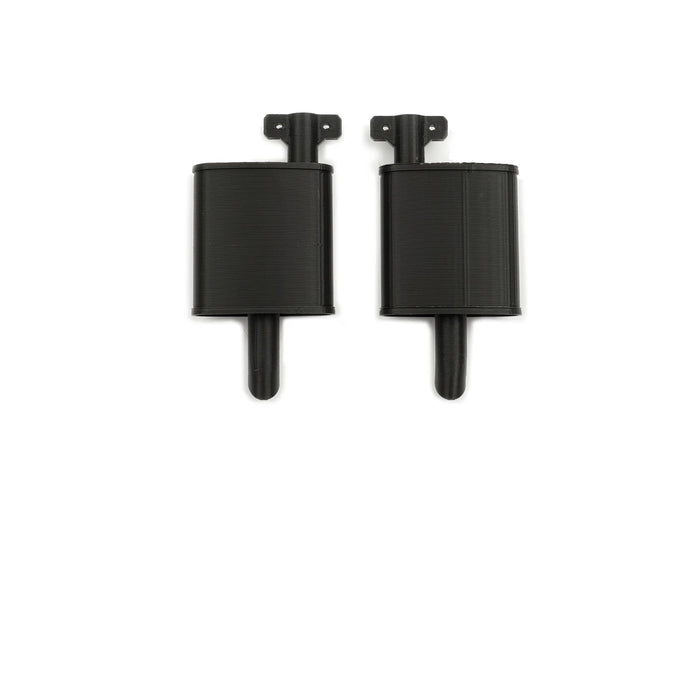 Bavettes pare-boue et silencieux d’échappement arrière RCDream pour FMS FCX10 1/10