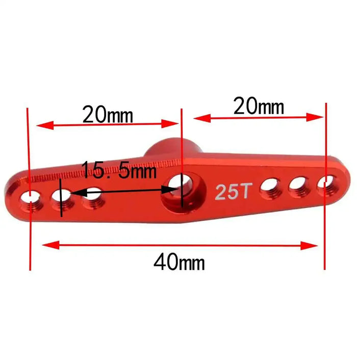 42mm 25T M3 Dual Arm Servo Horn (Alu)