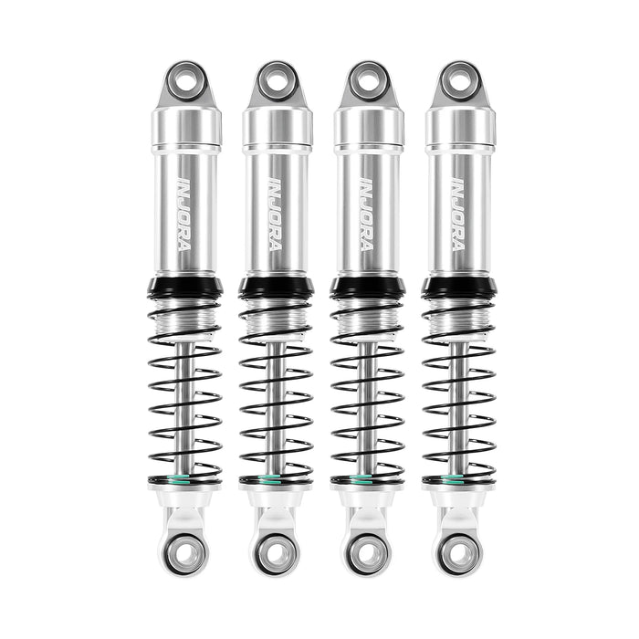 INJORA 4PCS LS 59mm Oil Shocks for Redcat Ascent-18, HPI Venture18 1/18 (Alu)