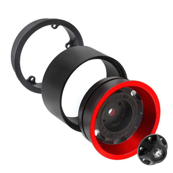 4PCS 1.9" 53x32mm 1/10 Crawler Beadlock Wheels (Metal)