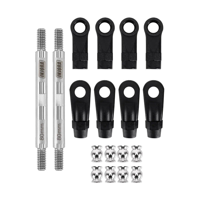 INJORA Builders Links with Rod Ends 1/10 (RVS)