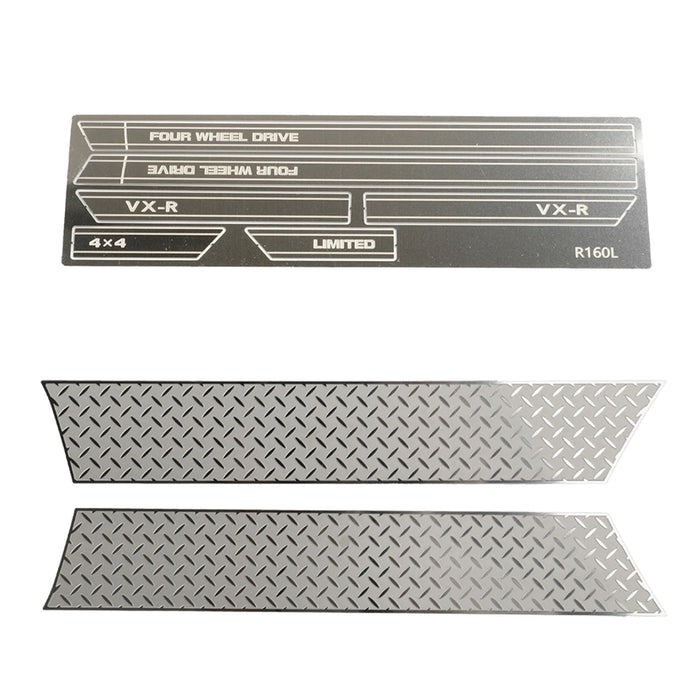 RCDream Protective Side Skirt Sheet for FMS FCX10 LC80 1/10 (RVS)