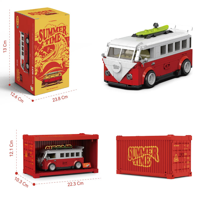 Pinbo PB8807 T1 Camper Van Model Building Blocks (456 Stukken)