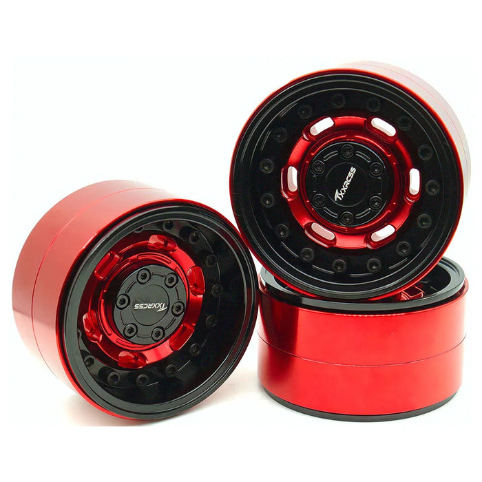 TxxRcss 4PCS 1.9" 55x27mm Beadlock Wheels Rims 1/10 (Alu)