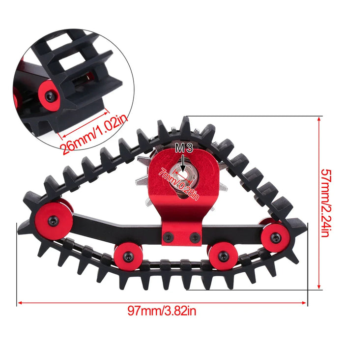 4PCS Snow Tires Set for Traxxas TRX-4M 1/18