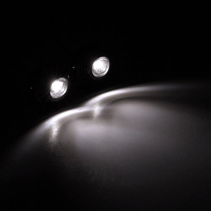 INJORA 1/18 1/24 Lumières LED Rondes (Blanc, Jaune)