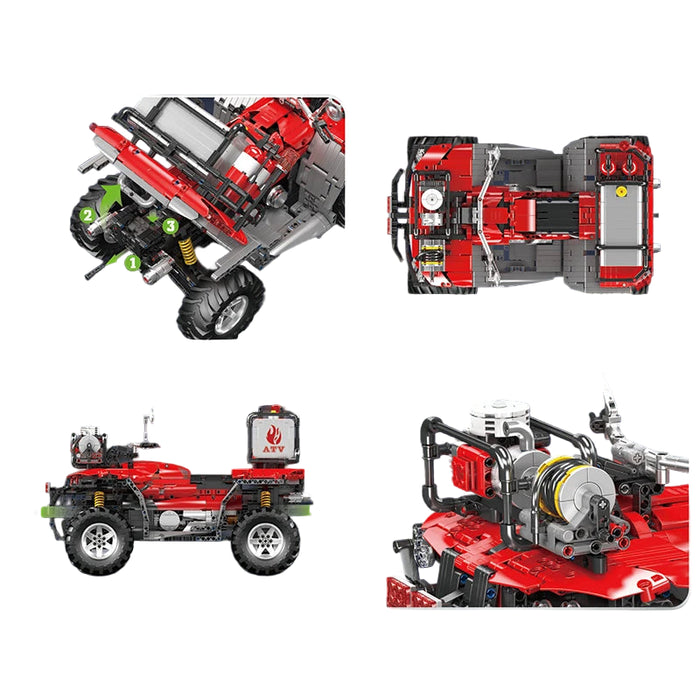 Mould King 23003 Véhicule tout-terrain de lutte contre l'incendie Blocs de construction (2100 Stukken)