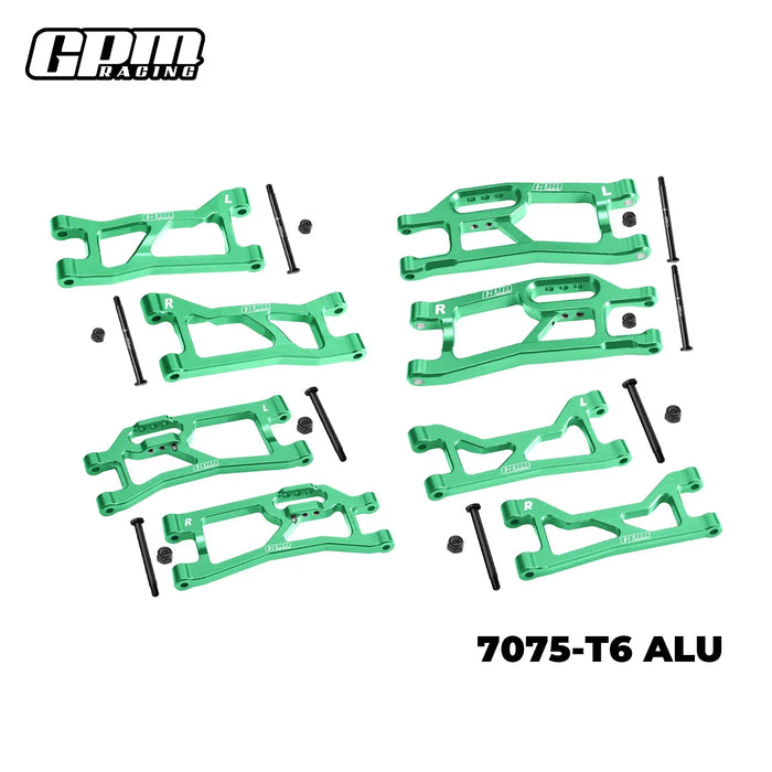 GPM Front + Rear (Upper & Lower) Suspension Arms for Traxxas Mini XRT 1/16 (Alu)