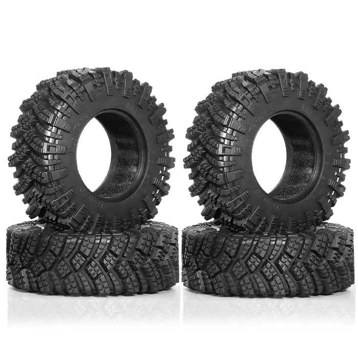 4PCS 1.9" 98x36mm 1/10 Crawler Tires (Rubber)