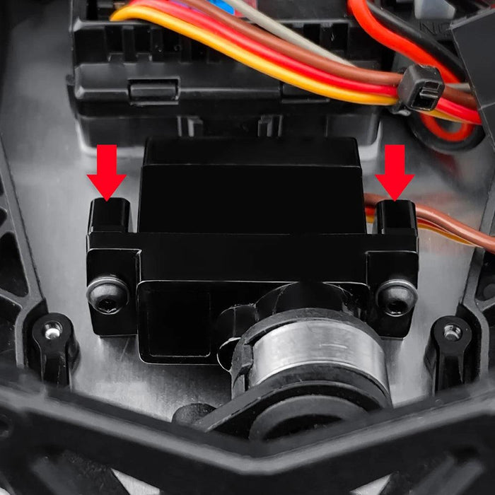 2 Stück Servo-Halterung für LOSI 1/16 Mini-B, 1/18 Mini-T (Aluminium)