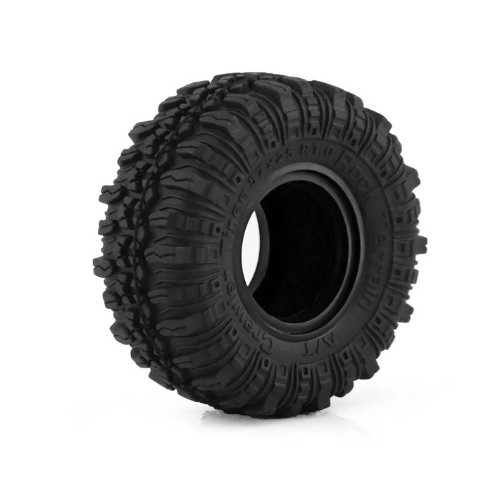 4PCS 1.0" 57x25mm 1/18 1/24 Crawler Tires (Rubber)