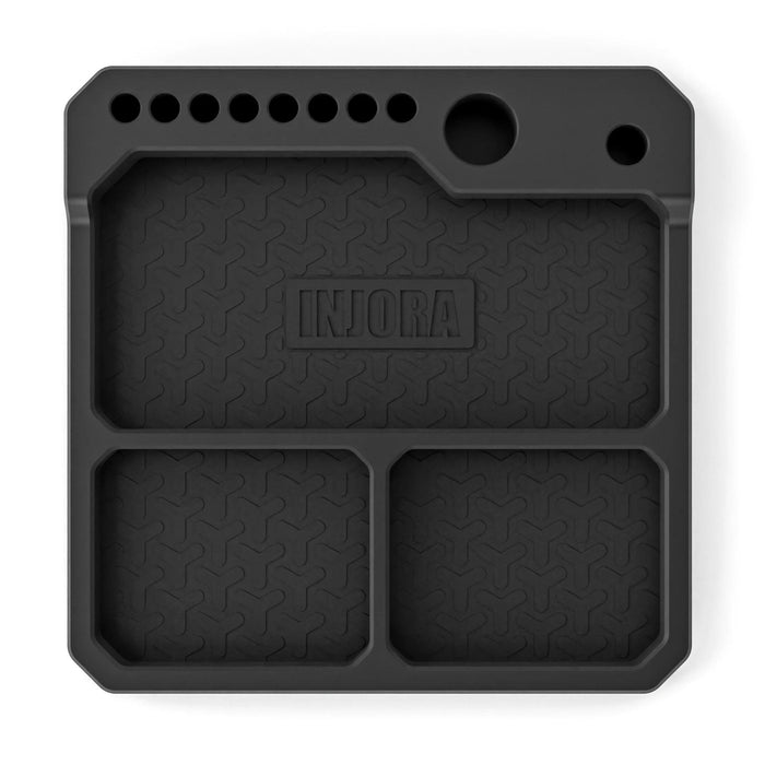 INJORA 160x160mm Silicone Parts Tray with Tool Stand