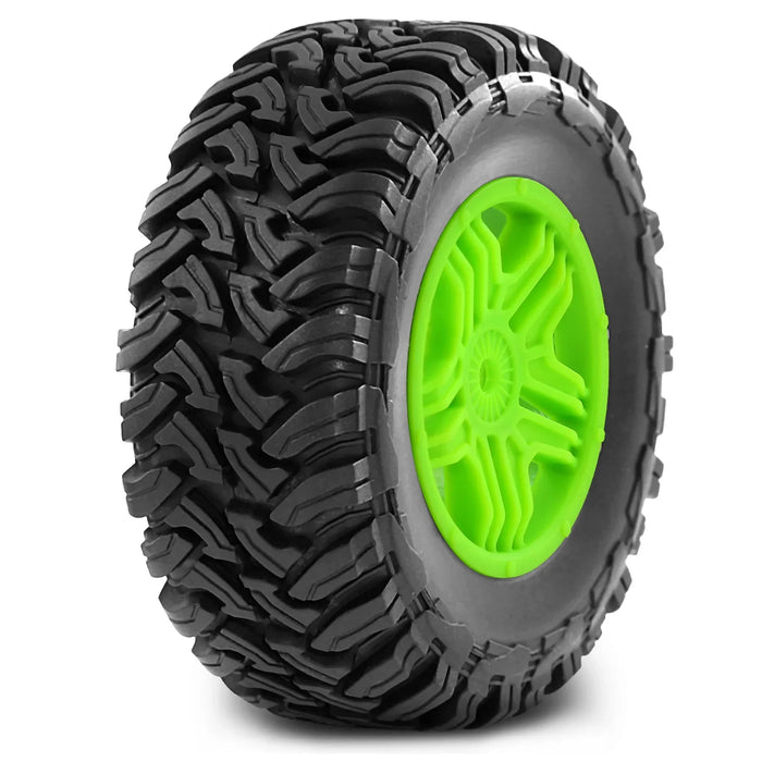 4 Stück 118x43mm 1/10 Short Course Räder Set (Kunststoff, Gummi)