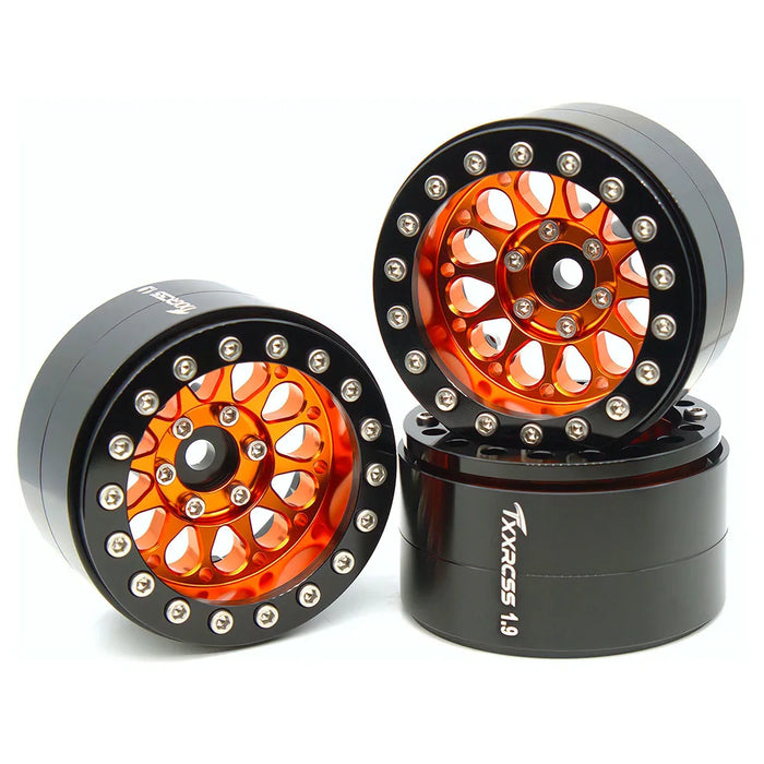 TxxRcss 4PCS 1.9" 55x31 mm Beadlock Wheels Rims 1/10