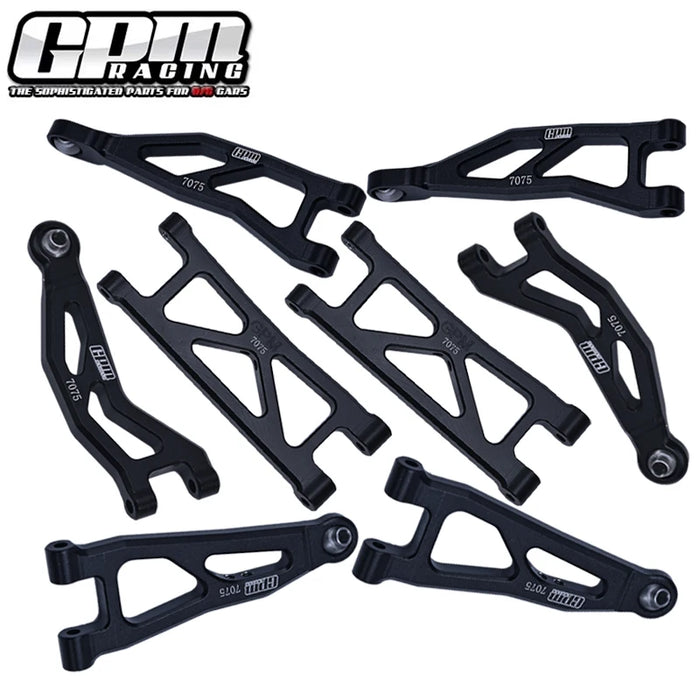 GPM Front & Rear Suspension Arms Set for ARRMA Granite, Typhon Grom 1/18 (AL)