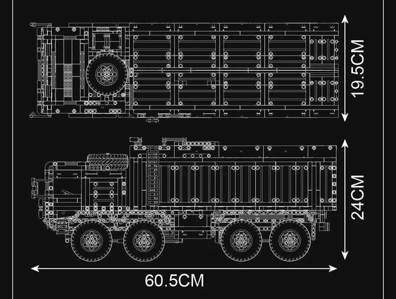 Mould King 20045 Missile Truck Vehicle Building Blocks (4854 Pieces)