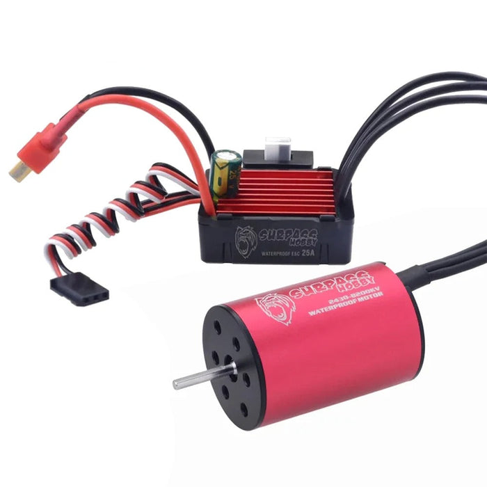 Surpass Hobby 2430 8200KV Brushless Motor, 25A ESC