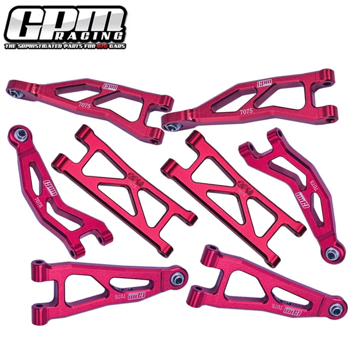 GPM Front & Rear Suspension Arms Set for ARRMA Granite, Typhon Grom 1/18 (AL)