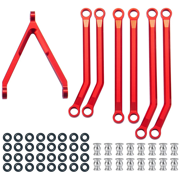 Shortened Link Rod Kit for Axial SCX24 C10 Wrangler Bronco 1/24 (Alu)